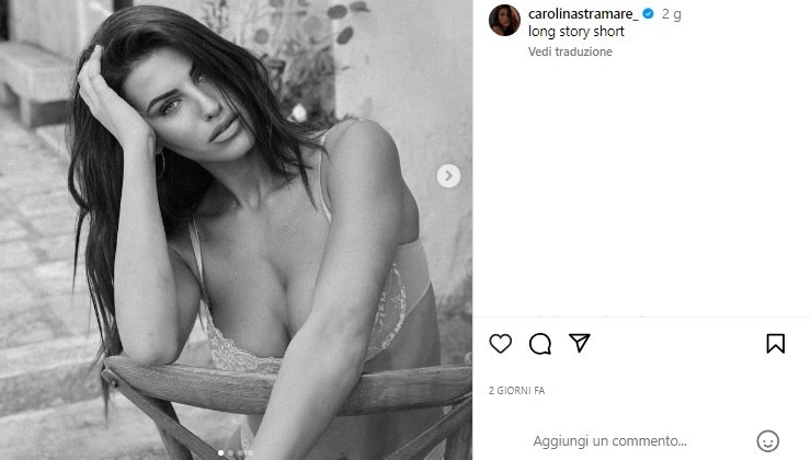 Carolina Stramare in intimo