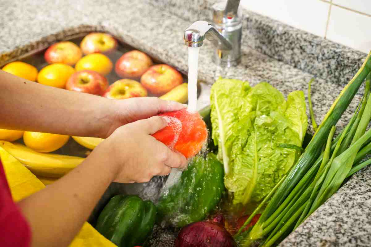 frutta e verdura come lavarla bene