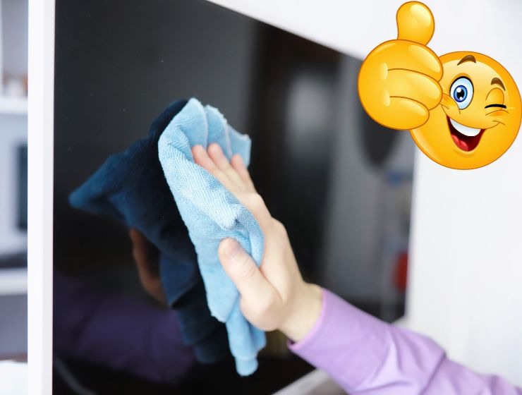 Pulire correttamente schermi tv e pc senza lasciare aloni e graffi: ti basta un solo ingrediente 2 panno microfibra pulizia schermo tv