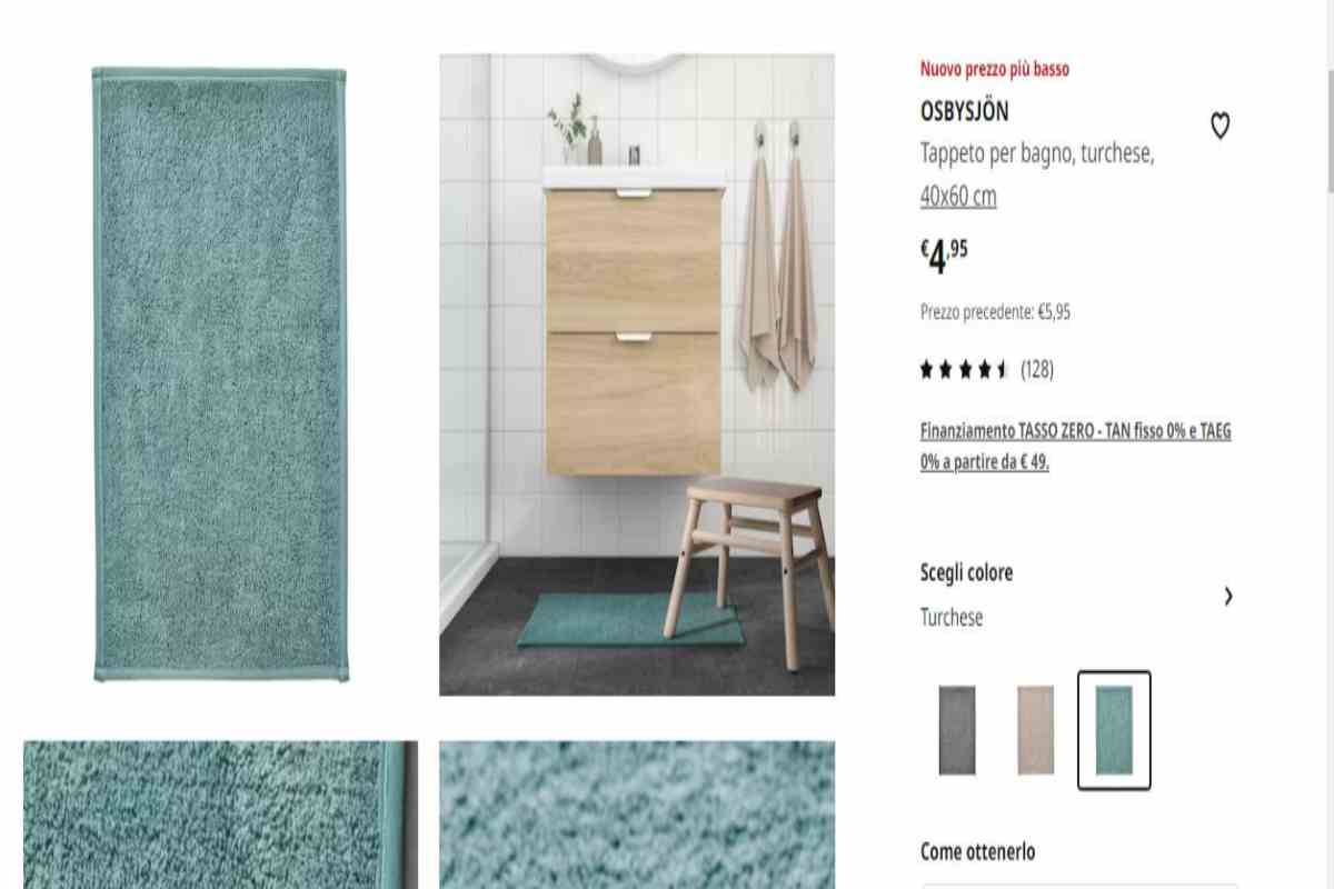 il bagno con un accessorio davvero unico