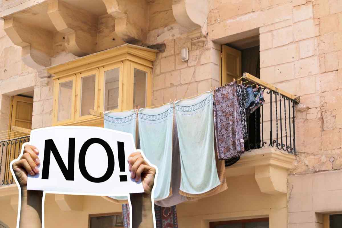 Quando non possiamo stendere il bucato in balcone