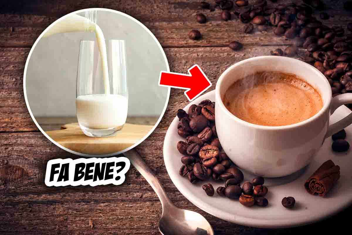 il latte nel caffè fa bene?