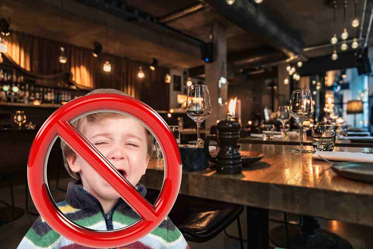 ristoranti vietano i bambini