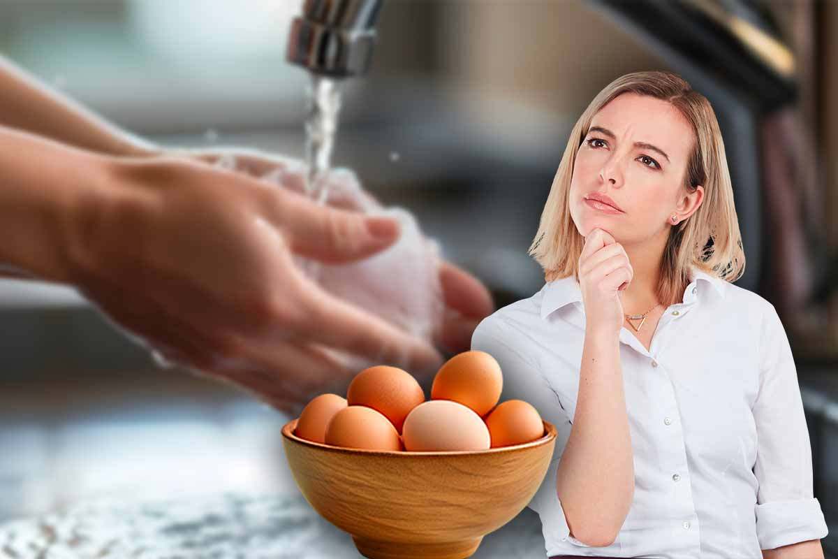 lavare o meno le uova