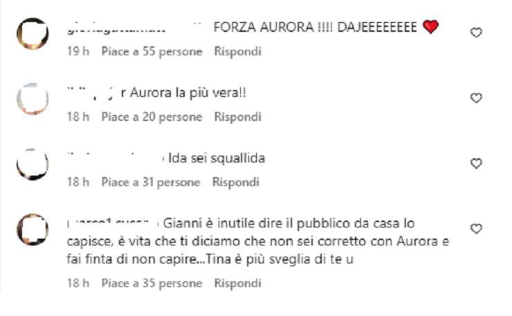 Aurora Tropea inarrestabile contro Gianni Sperti