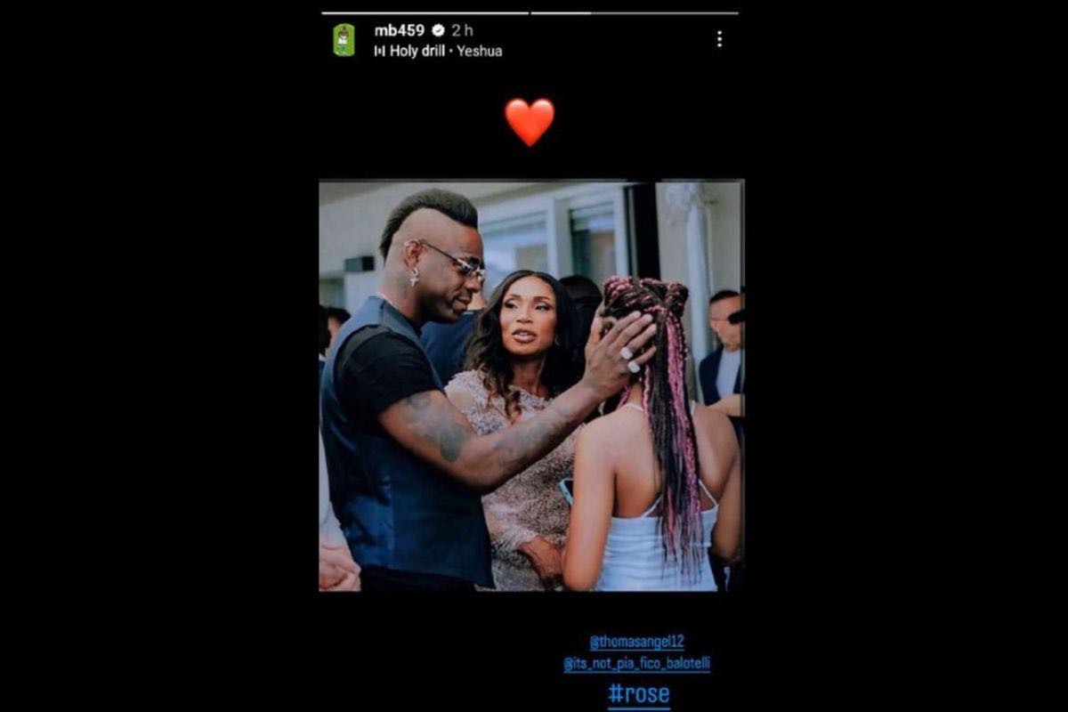 Mario Balotelli e la figlia Pia