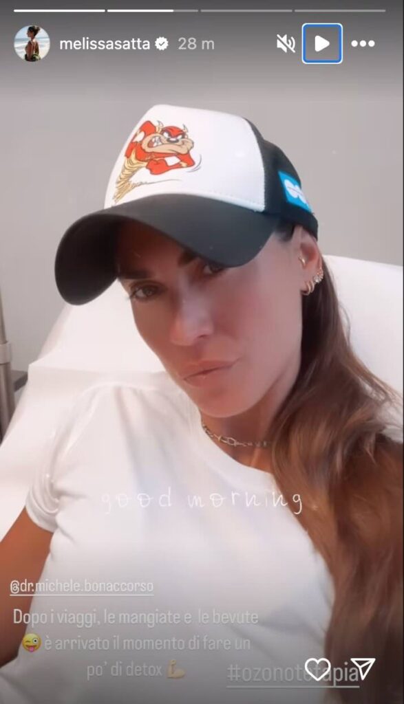 Melissa Satta: il trattamento di ozonoterapia