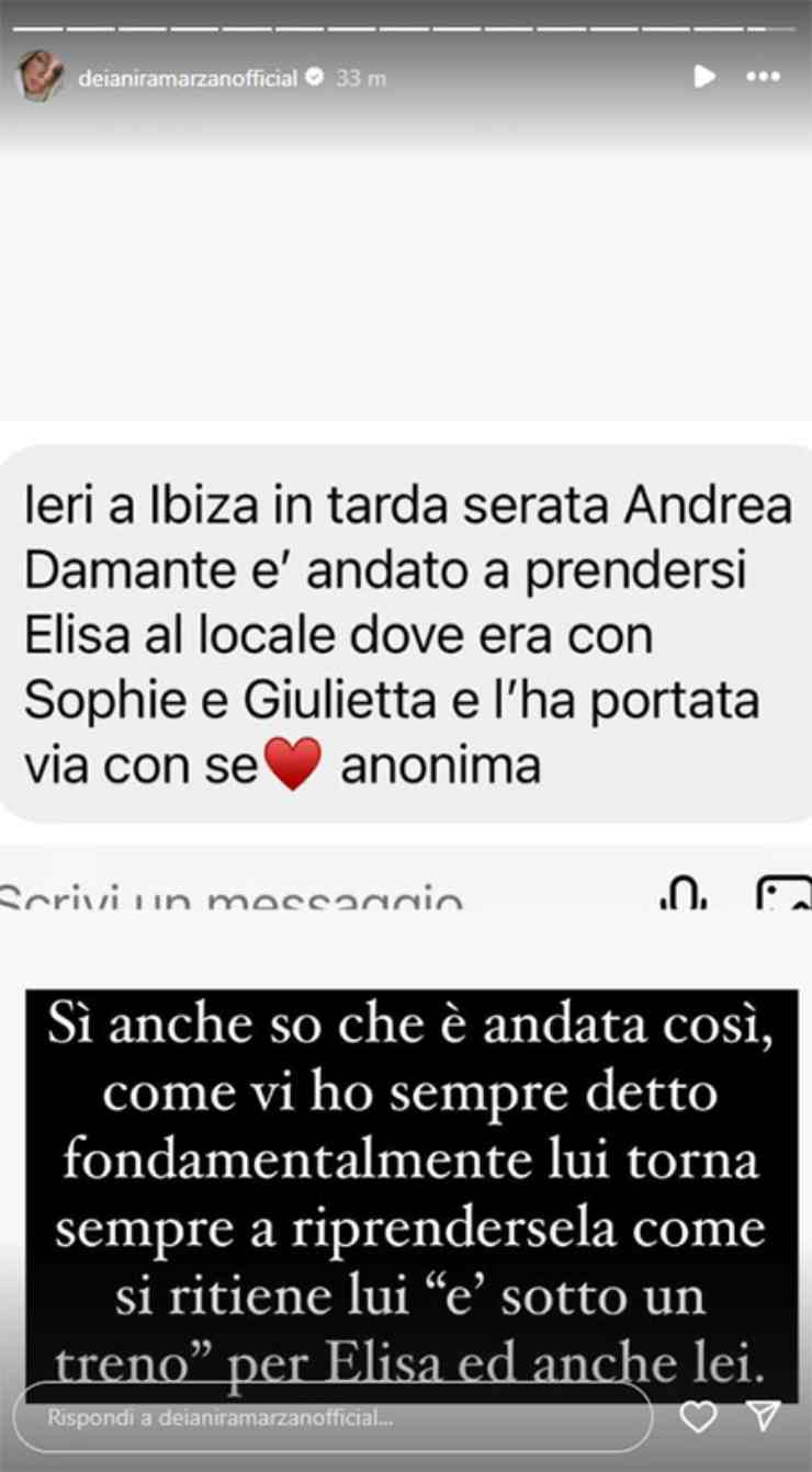 Damante vola a ibiza per la visari